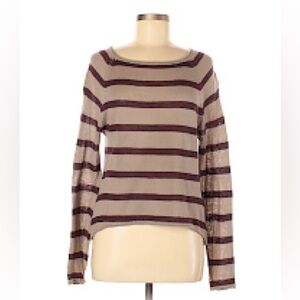NWOT LA Made Light Striped Sweater